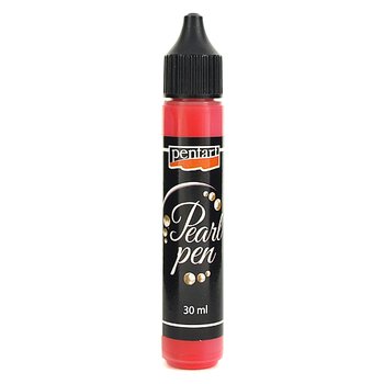 Pearl Pen 30 ml - czerwone maki - Pentart