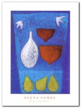 Pears On Blue plakat obraz 30x40cm - Wizard+Genius