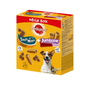 PEDIGREE Mega Box przysmaki dla psa Tasty Minis i Jumbone Mini 740 g - Pedigree