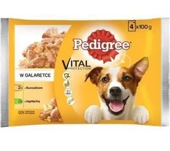 PEDIGREE mokra karma dla psa z kurczakiem i jagnięciną w galaretce 4x100 g - Pedigree