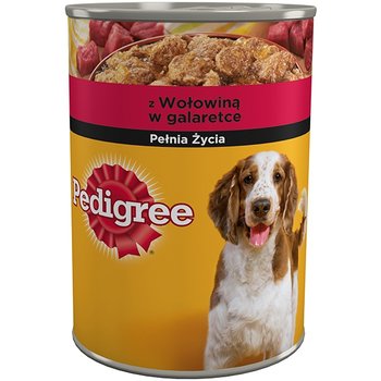 PEDIGREE mokra karma dla psa z wołowiną w galaretce puszka 400 g - Pedigree