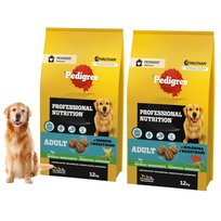 Pedigree Professional Nutrition Adult Karma dla psów z drobiem i warzywami 12 kg x 2 sztuki
