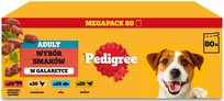 PEDIGREE Saszetka Galaretka Adult Drób Wołowina Kurczak Ryba 80x100g