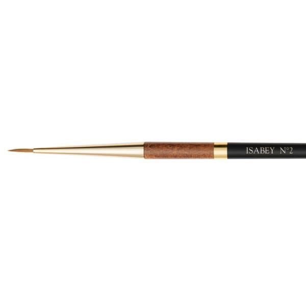 Pinceau Isabey 6229i N°2 – Martre Kolinsky, Pointe Ronde Pour Peinture Détaillée