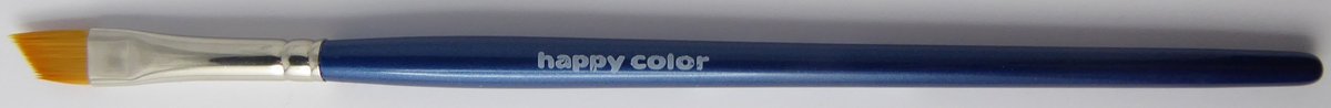 Фото - Шпатель Happy Japan Pędzel do farb akrylowych, nylonowy, ukośny nr 10, Happy Color 