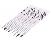 Pędzel Do Paznokci Zestaw Pędzelki Do Zdobień Na Paznokciach 8 Sztuk