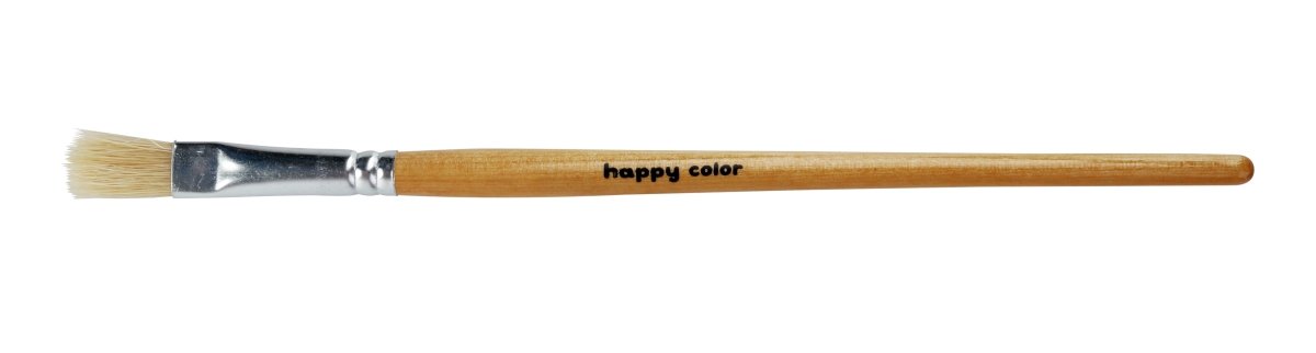 Фото - Шпатель Happy Japan Pędzel, szczecina, płaski nr 4, Happy Color 
