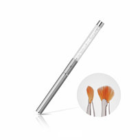 Pędzelek do ombre Silver z kryształkami Clear #04 Silcare
