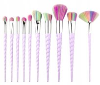 Pędzle Brylantowe Zestaw Do Makijażu 10 Szt