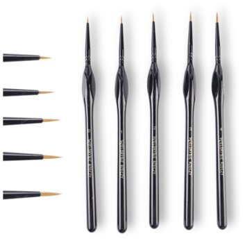 Pędzle Do Malowania Nylonowe Artystyczne Malarskie Precyzyjne Zestaw 5 Szt - Wielorybie Rzeczy