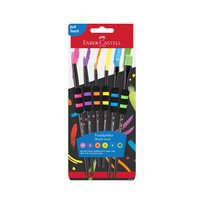 Pędzle szkolne z miękkim uchwytem edycja Black 6szt. Faber-Castell Faber-Castell