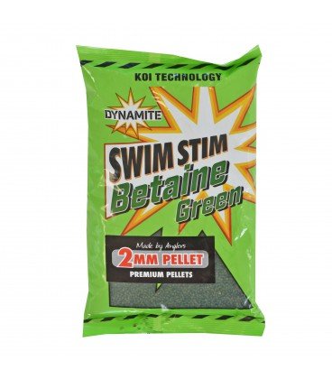 Фото - Приманка / наживка Dynamite Baits Pellet Db. Swim Stim Betaine Green 2Mm Op. 900G 
