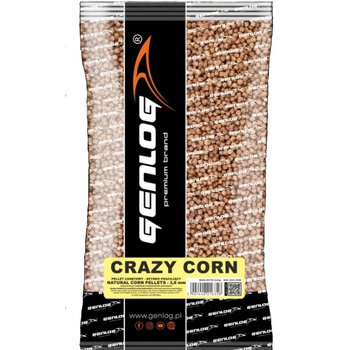 PELLET ZANĘTOWY GENLOG KUKURYDZIANY CRAZY CORN 800 G - GENLOG