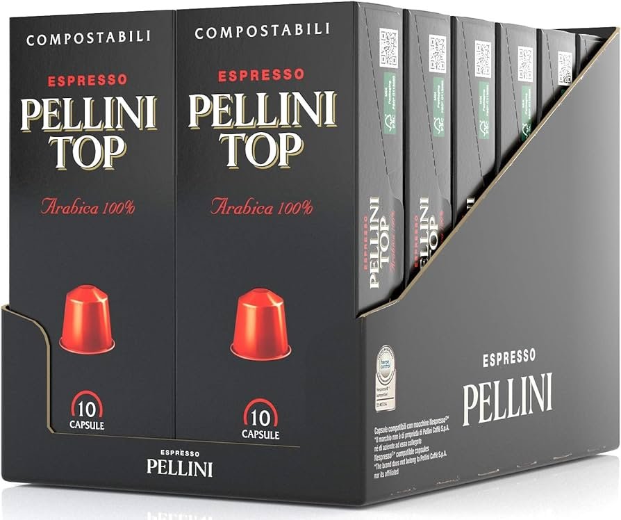 PELLINI TOP kawa kapsułki do ekspresu Nespresso zestaw 10x10szt (100szt ...