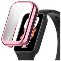 Pełne etui 2w1 ochronne 360° Vanfone do Xiaomi Mi Smart Band 8 Active/Redmi Smart Band 2, różowy
