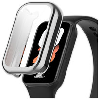 Pełne etui 2w1 ochronne 360° Vanfone do Xiaomi Mi Smart Band 8 Active/Redmi Smart Band 2, srebrny