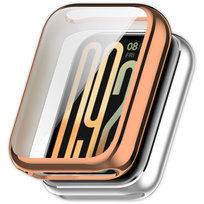 Pełne etui 2w1 ochronne 360° Vanfone do Xiaomi Mi Smart Band 9 Pro, różowe złoto