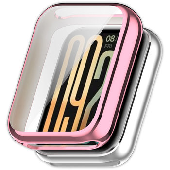 Pełne etui 2w1 ochronne 360° Vanfone do Xiaomi Mi Smart Band 9 Pro, różowy - Vanfone