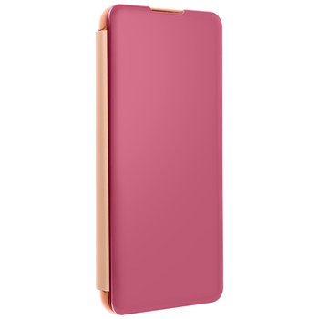 Pełne etui do Samsunga Galaxy S21 z klapką Translucent Mirror Design - różowe - Avizar
