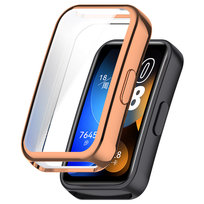 Pełne etui ochronne 360° Vanfone do Huawei Band 8/9, różowe złoto