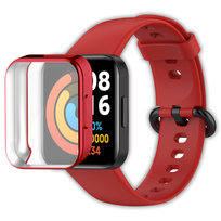 Pełne etui ochronne 360° Vanfone do Xiaomi Redmi Watch 2 Lite, czerwony