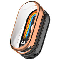 Pełne etui ochronne 360° Vanfone do Xiaomi Smart Mi Band 8/9, różowe złoto