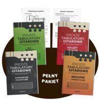 PEŁNY PAKIET GITAROWY Zerkasz na tabulaturę i już wiesz jak grać!