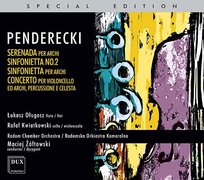 Penderecki: Serenada, Sinfonietta,  Concerto per Viola Radomska Orkiestra Kameralna, Kwiatkowski Rafał, Długosz Łukasz