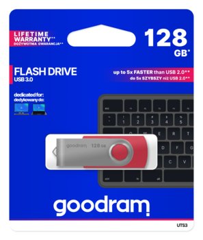 Pendrive 128GB USB 3.0 GOODRAM UTS3 Red UTS3-1280R0R11 - GoodRam