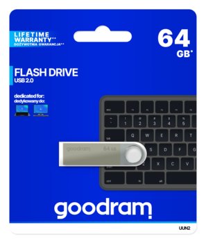 Pendrive 64GB USB 2.0 GOODRAM UUN2-0640S0R11 Silver (26227733 ) - GoodRam