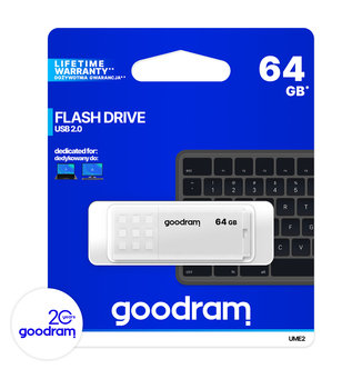 Pendrive GOODRAM UME2-0640W0R11, 64 GB, USB 2.0 - GoodRam