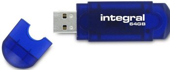 Pendrive INTEGRAL EVO INFD64GBEVOBL, 64 GB, USB 2.0 - Integral