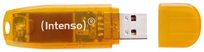 Pendrive INTENSO Rainbow Line, 64 GB, pomarańczowy Intenso