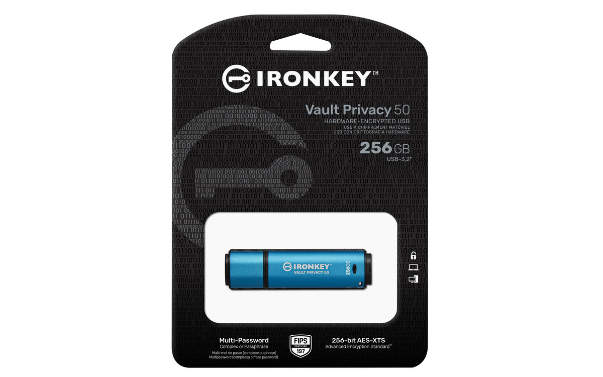 Pendrive, KINGSTON, IronKey Vault Privacy 50 256GB (IKVP50/256GB
