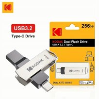 Pendrive KODAK 256GB K273 Podwójny Interface USB 3.2/USB-C Obrotowy