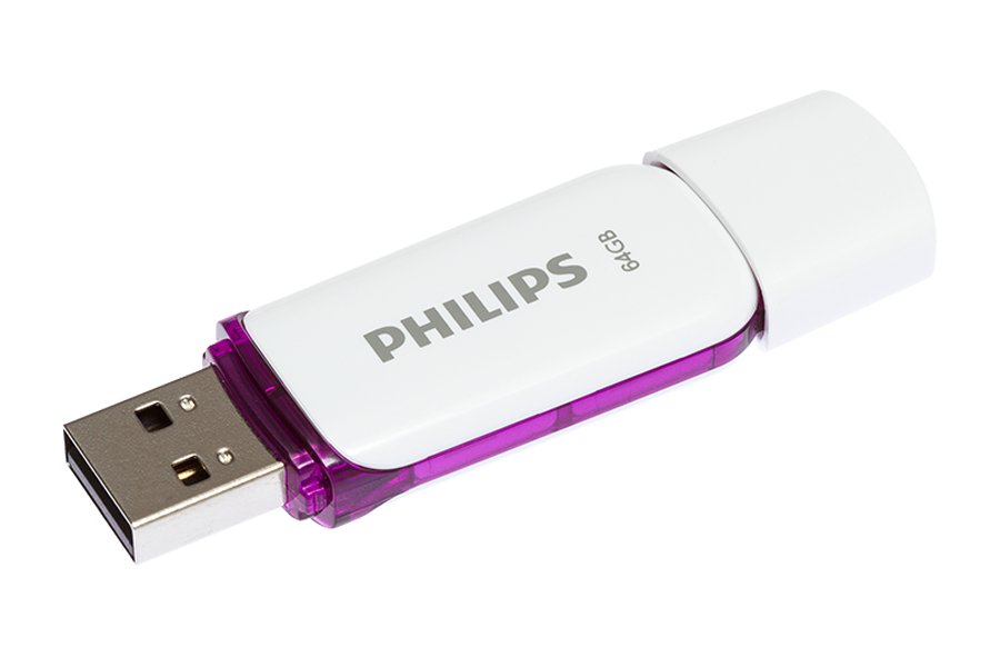 Philips - Vivid Edition - 64 Go USB 2.0 - Magic Purple - Lot de 2