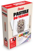 Pentel, Pastele do tkanin, zestaw kreatywny z koszulką&nbsp;-&nbsp;Pentel