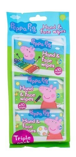 Zdjęcia - Środki higieniczne Peppa Pig, Hand & Face Wipes , Chusteczki oczyszczające dla dzieci, 3 