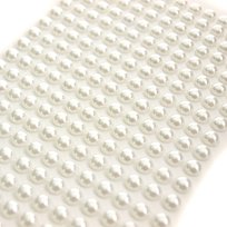 Perełki samoprzylepne 6mm 260szt. - białe