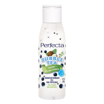 Perfecta Bubble Tea, Skoncentrowany żel pod prysznic Coconut + Zielona Herbata MINI, 100ml - Perfecta