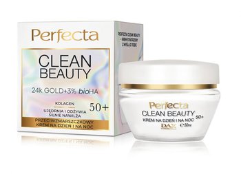 Perfecta Clean Beauty 50+ Przeciwzmarszczkowy Krem na dzień i na noc 50ml - Perfecta