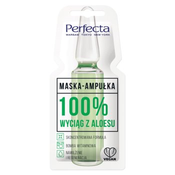 Perfecta Maska-ampułka 100% wyciąg z aloesu - Perfecta