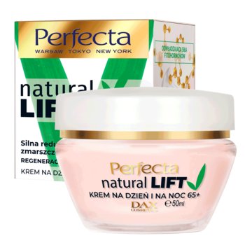 Perfecta Natural Lift, krem do twarzy 65+, 50 ml - Perfecta