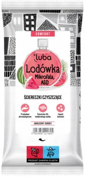 Perfumowane Ściereczki czyszczące LUBA Comfort 32szt. LODÓWKA, MIKROFALA, AGD - ARBUZOWY SORBET - Luba