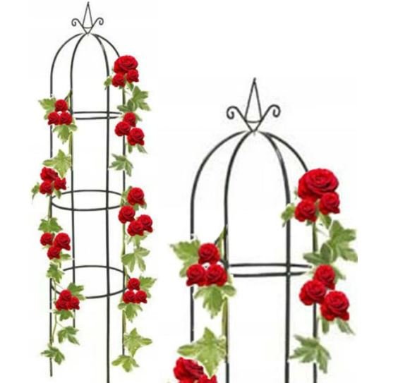 PERGOLA OGRODOWA NA KWIATY RÓŻE OBELISK WYSOKOŚĆ 190 cm KOTWY