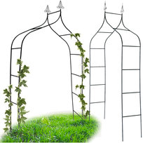 PERGOLA OGRODOWA TARASOWA METALOWA PODPORA DO RÓŻ ROŚLIN STOJAK ŁUK 260CM