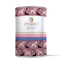 PERRO Karma mokra mono Królik z marchewką 400G