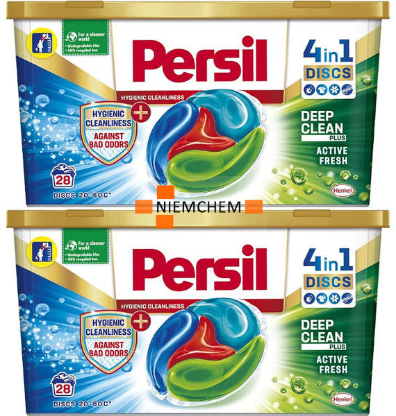 Persil Discs 4w1 Against Bad Odors Kapsułki do Prania 2 x 28 = 56szt