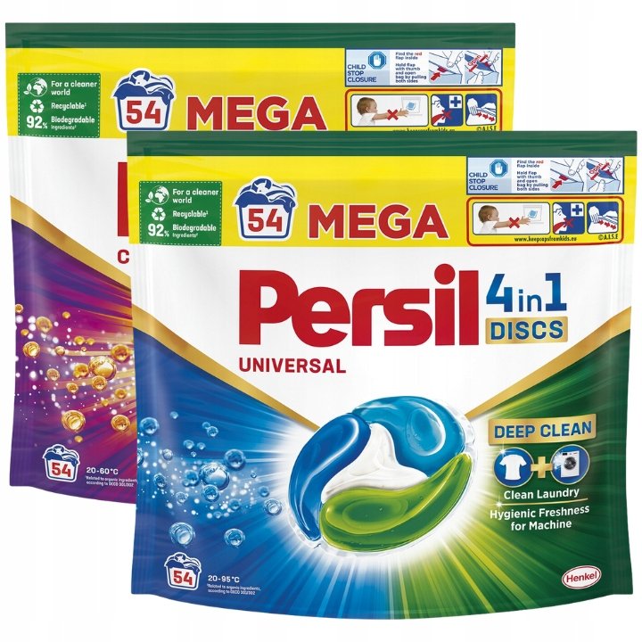 Zdjęcia - Proszek do prania Henkel Persil Discs Color Kapsułki do Prania Mix 54szt x2 