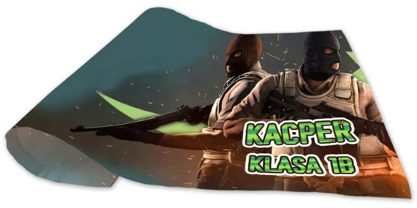 Personalizowana materiałowa okładka A5 - Counter Strike CS GO - Imię ...